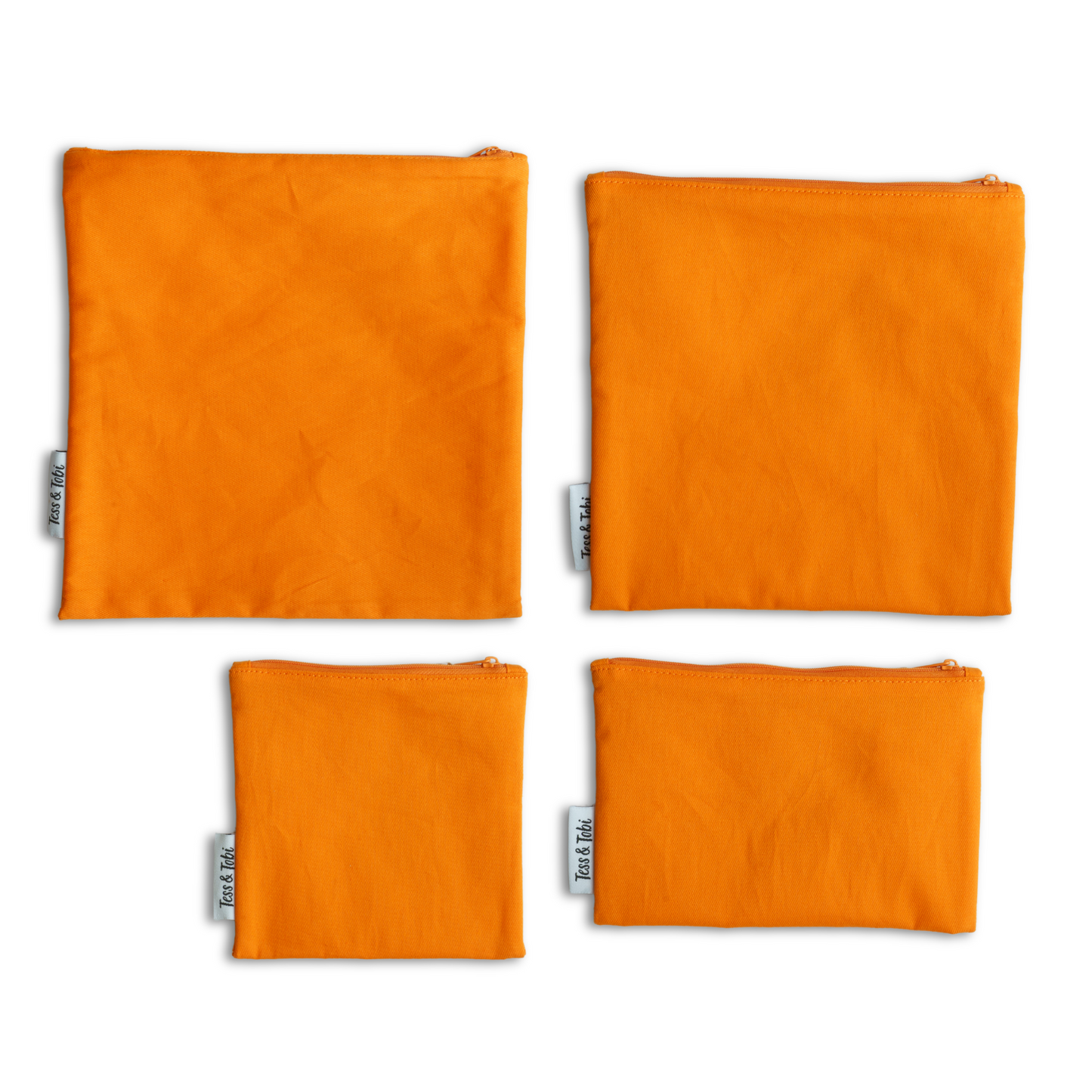 Wasbaar boterhamzakje 2.0 | Oranje | 22x22cm