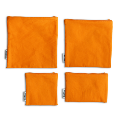 Wasbaar snackzakje | Oranje | 14x14cm