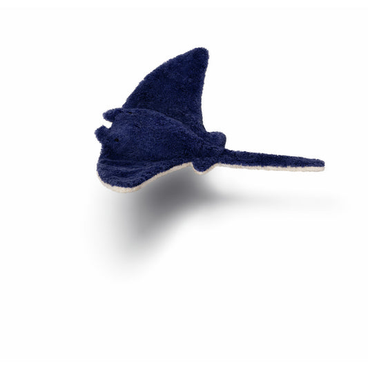 Knuffel manta rog klein blauw