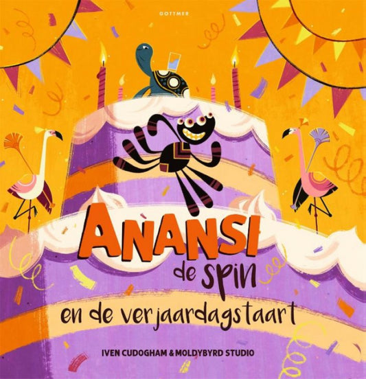 Anansi de spin en de verjaardagstaart