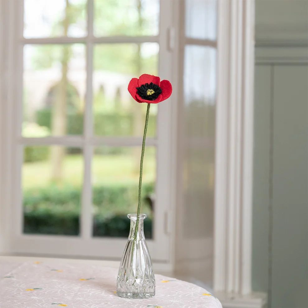 Bloem van wolvilt - Klaproos