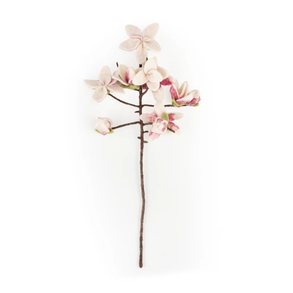Bloem van wolvilt - Magnolia Tak
