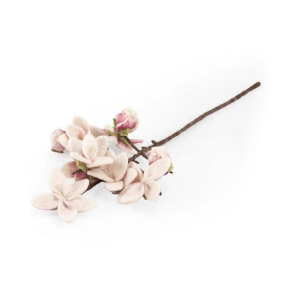 Bloem van wolvilt - Magnolia Tak