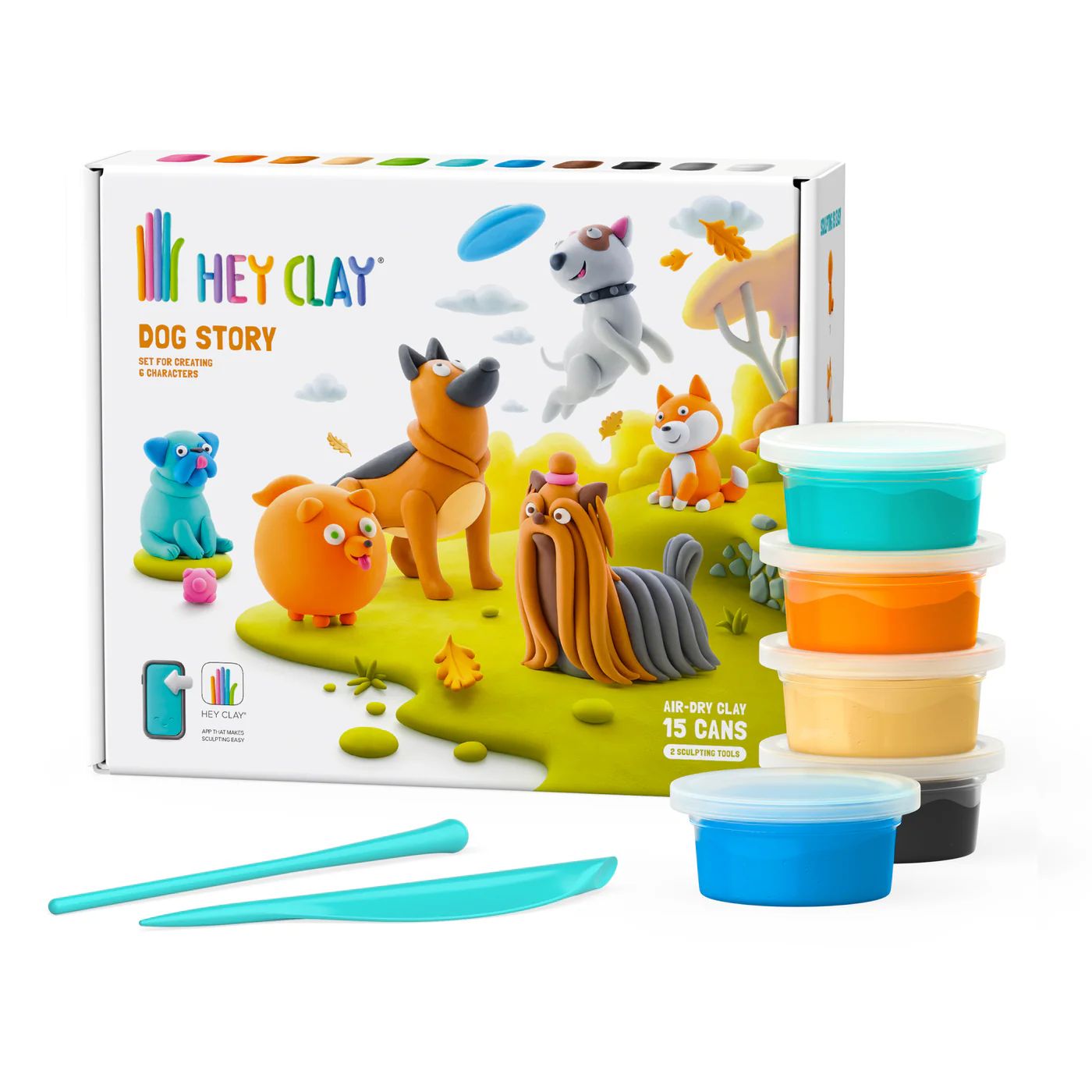 Boetseerklei - 6 Honden