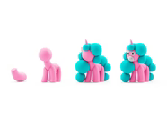 Boetseerklei - Rainbow Unicorn - Cloudy