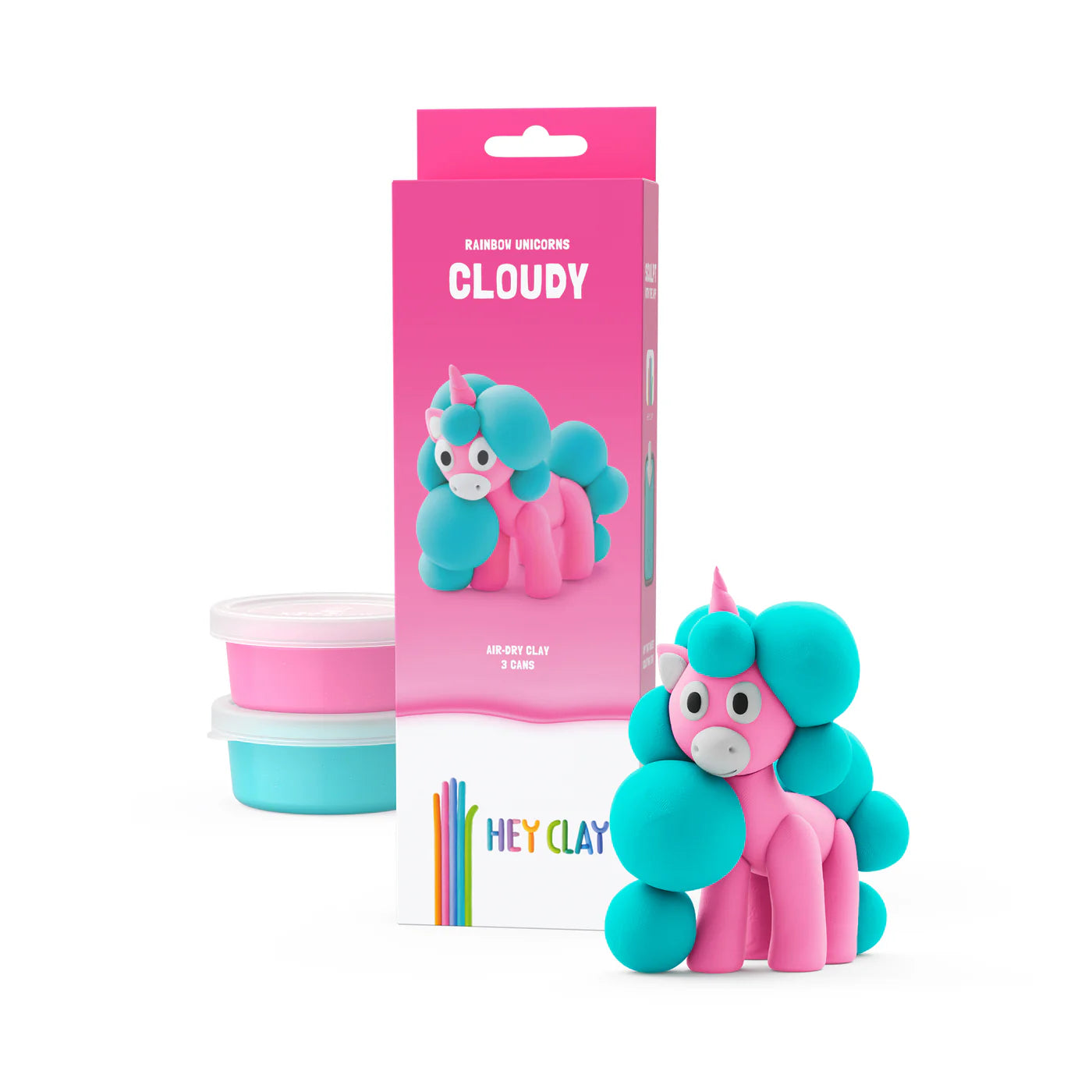 Boetseerklei - Rainbow Unicorn - Cloudy