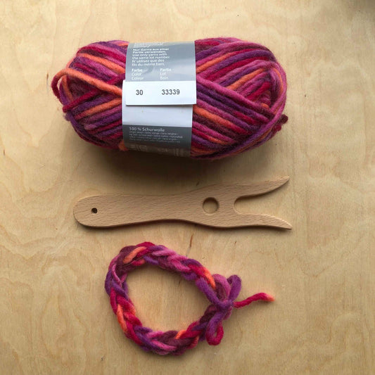 Breivork met Filz wol - Cyclaam