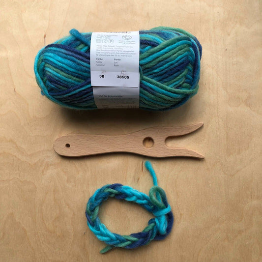 Breivork met Filz wol - Turquoise