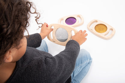 Easy Hold Glitterpanelen hout - set van 3