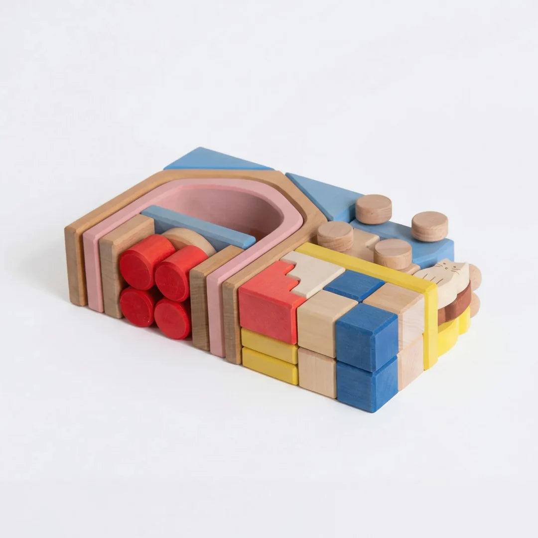Houten Blokken set - Lodge Travel
