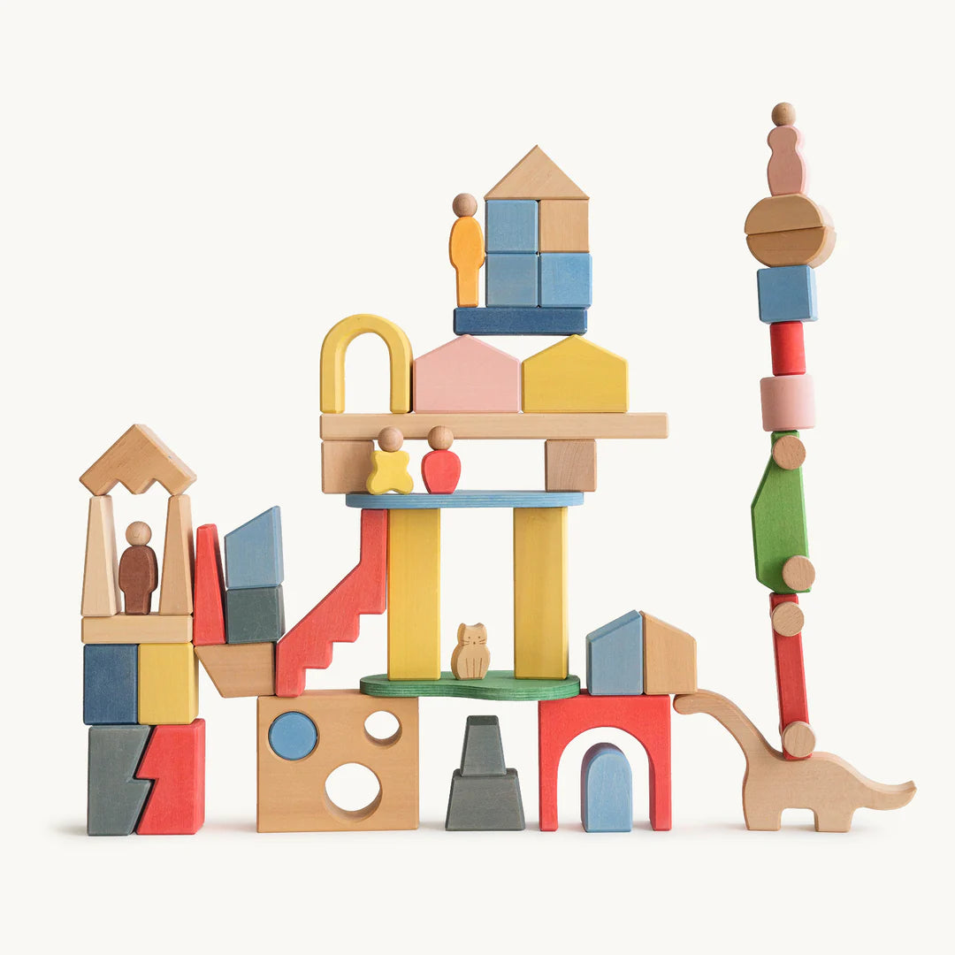 Houten Blokken set - Metropolis