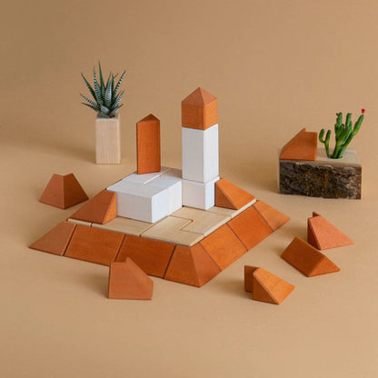 Houten Blokken set - Piramide