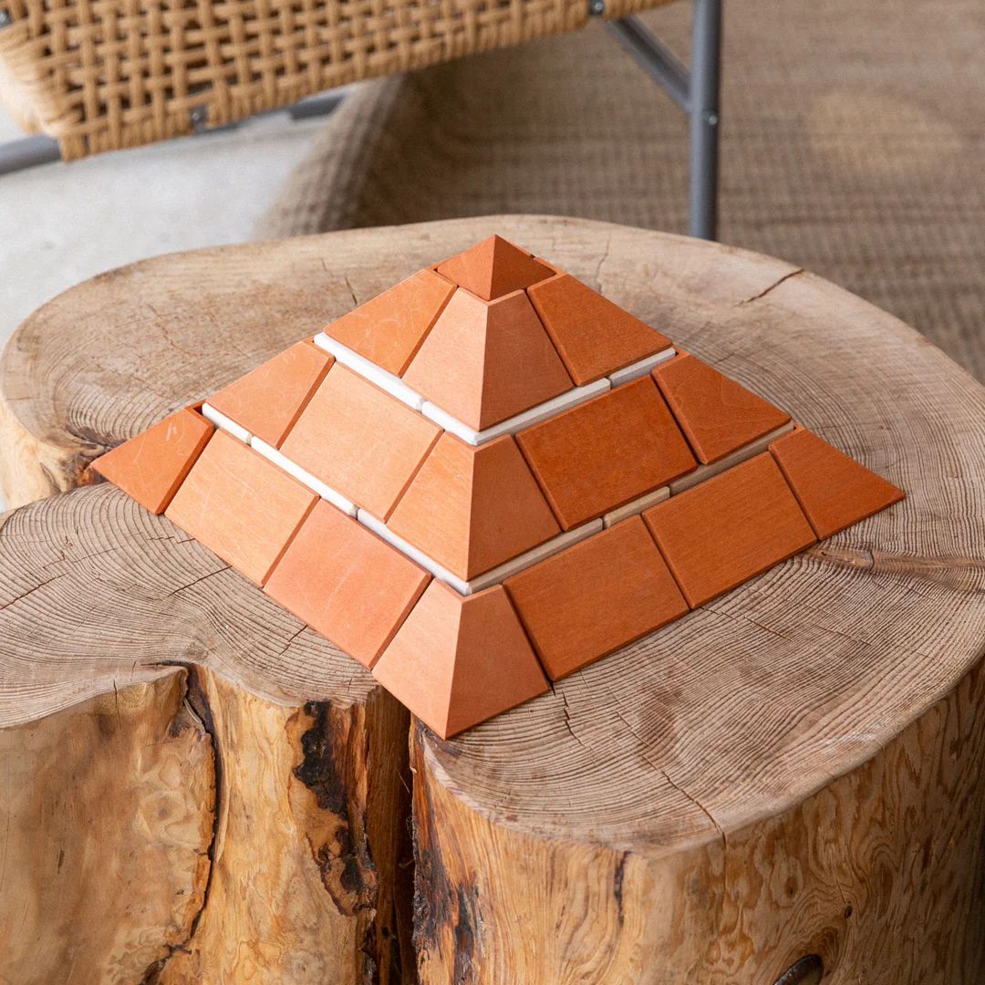 Houten Blokken set - Piramide