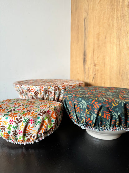 Tess & Tobi  | bowl covers | set van 3 | SillyGoose| Blaadjes