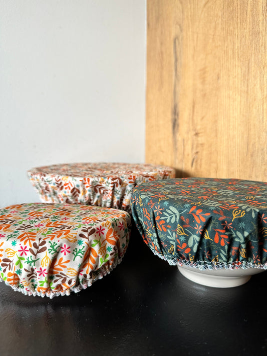 Tess & Tobi  | bowl covers | set van 3 | SillyGoose| Blaadjes
