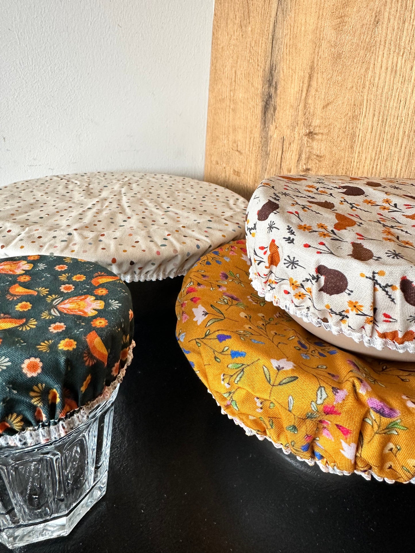 Tess & Tobi  | bowl covers | set van 4 | SillyGoose