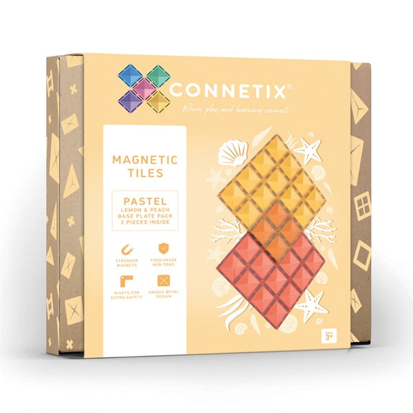 CONNETIX Magnetische Tegels Regenboog Vierkanten 42 Stuks - Uitbreidingsset Voor Grotere Bouwwerken