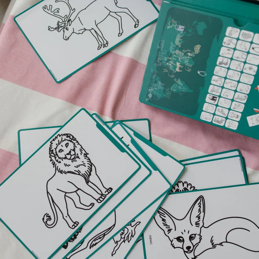 Kidydraw mini Dieren groen
