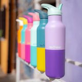 Klean Kanteen Rise Vac Classic thermosfles 473ml in verschillende kleuren op een rij, vooraanzicht
