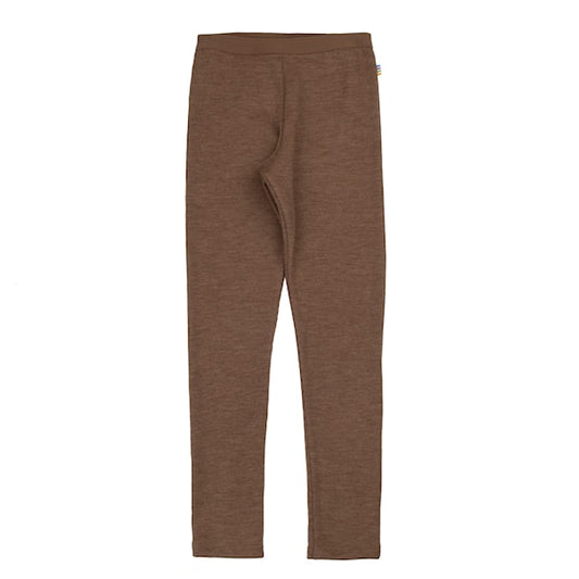 Legging wol zijde warm bruin