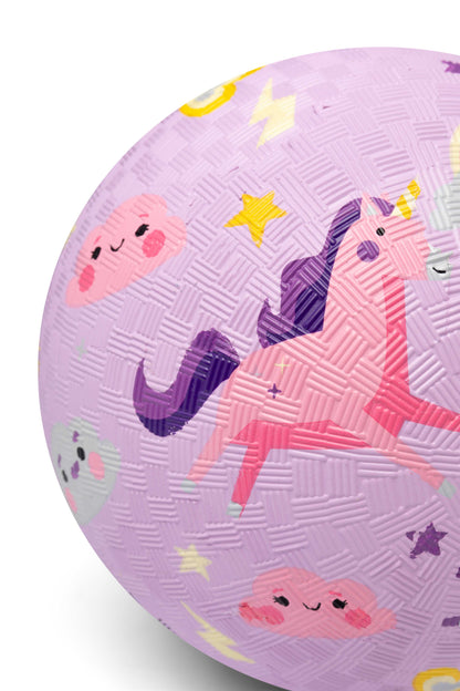 Bal van rubber - eenhoorn 13cm