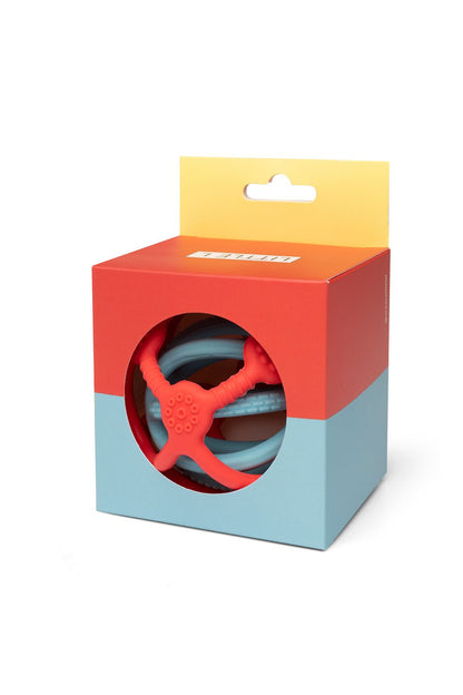 Set van 2 sensorische ballen – oranje en blauw