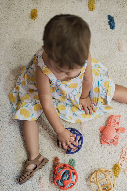 Set van 2 sensorische ballen – oranje en blauw
