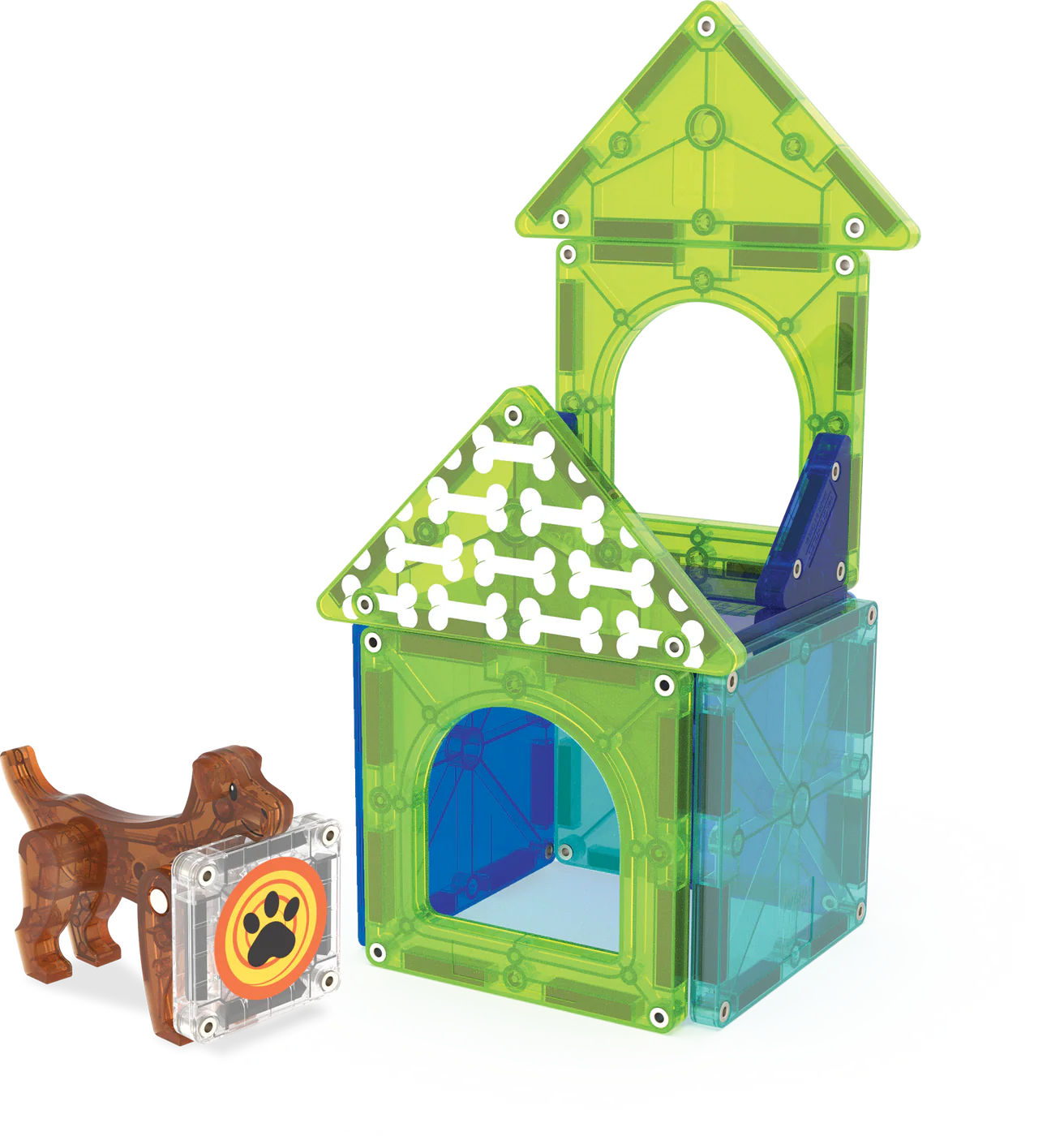 Magnetische tegels - Dog House - 13 stuks