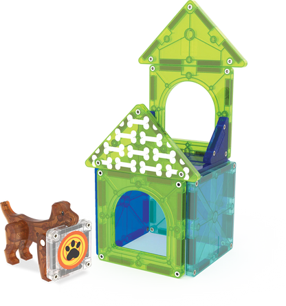 Magnetische tegels - Dog House - 13 stuks