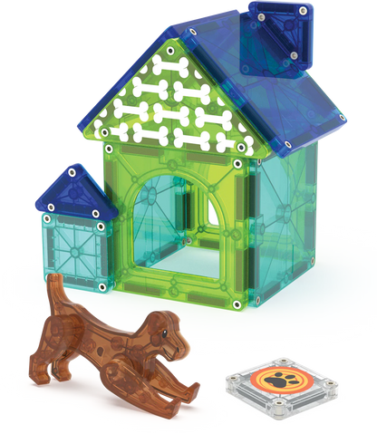 Magnetische tegels - Dog House - 13 stuks