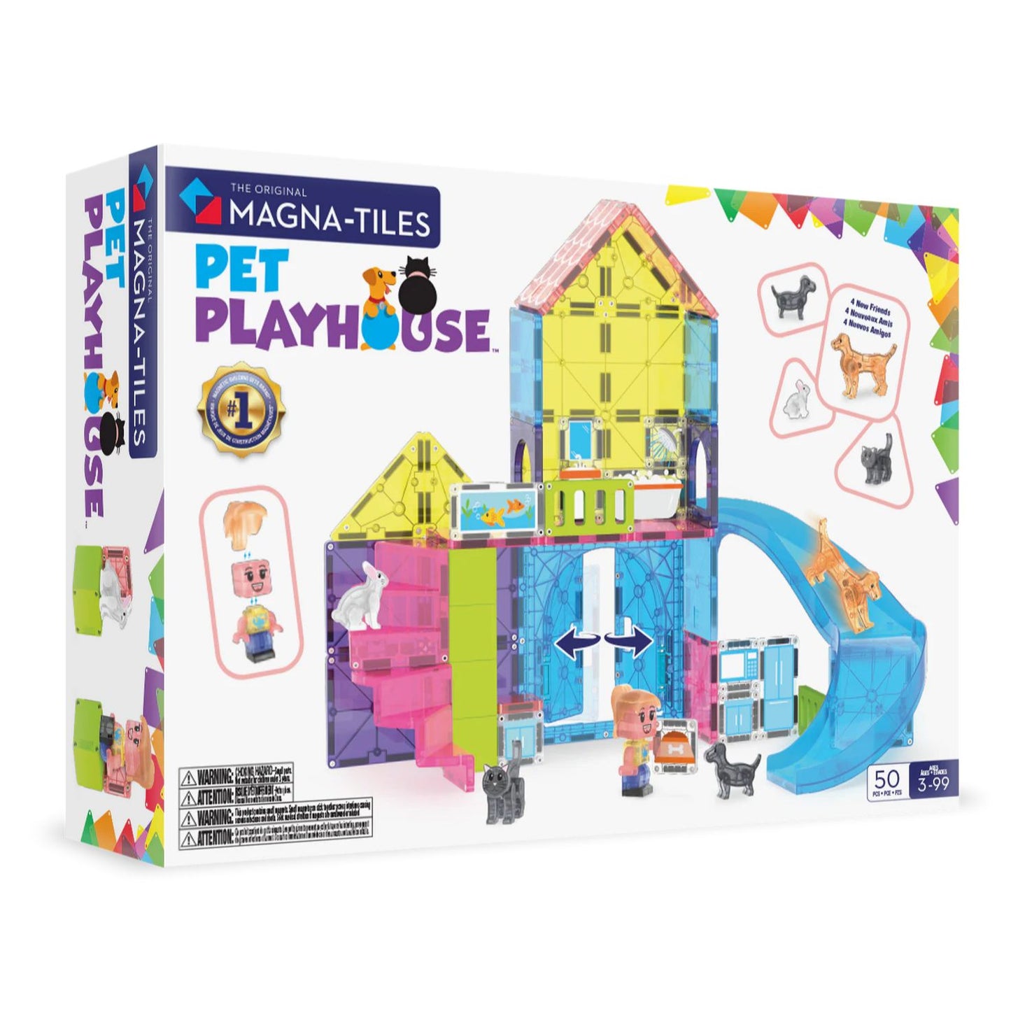 Magnetische tegels - Pet Play House - 50 stuks