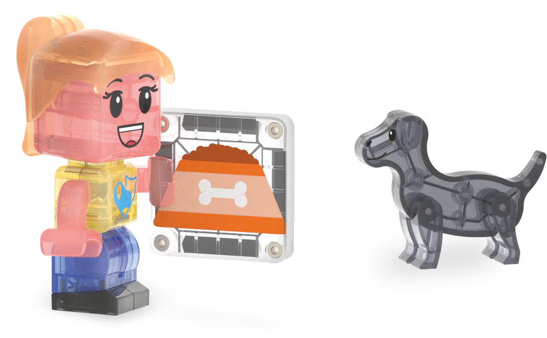 Magnetische tegels - Pet Play House - 50 stuks