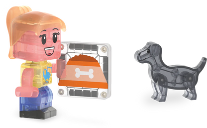 Magnetische tegels - Pet Play House - 50 stuks