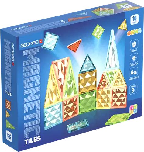 Magnetic Tiles Gems - 16 Stuks