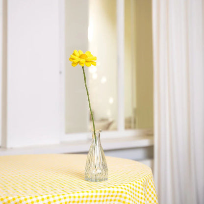 Bloem van wolvilt - Margrietje - Geel