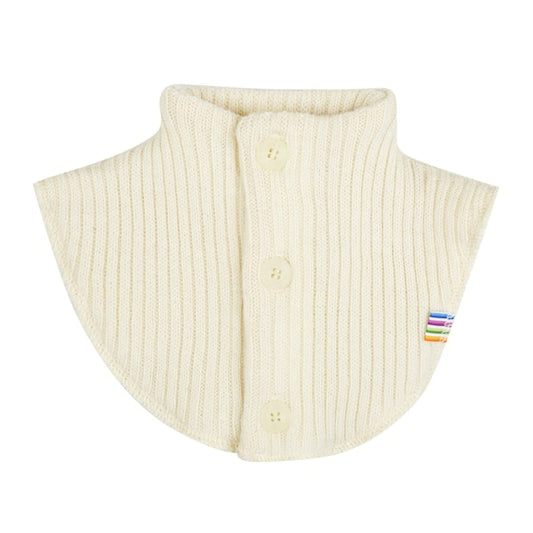 Colsjaal wol rib - Gebroken Wit