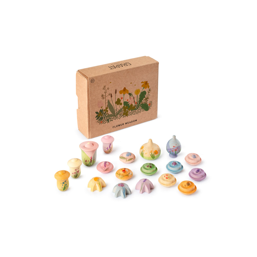 Houten Loose Parts - Bloemen