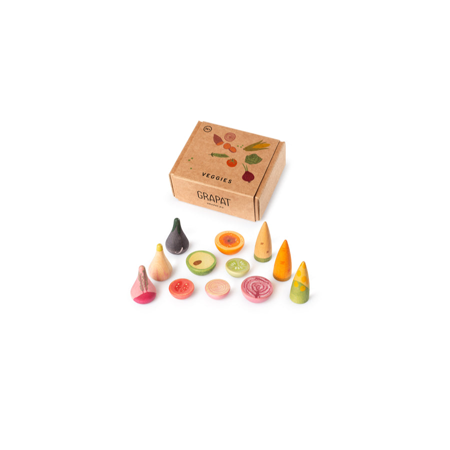 Houten Loose Parts - Groenten
