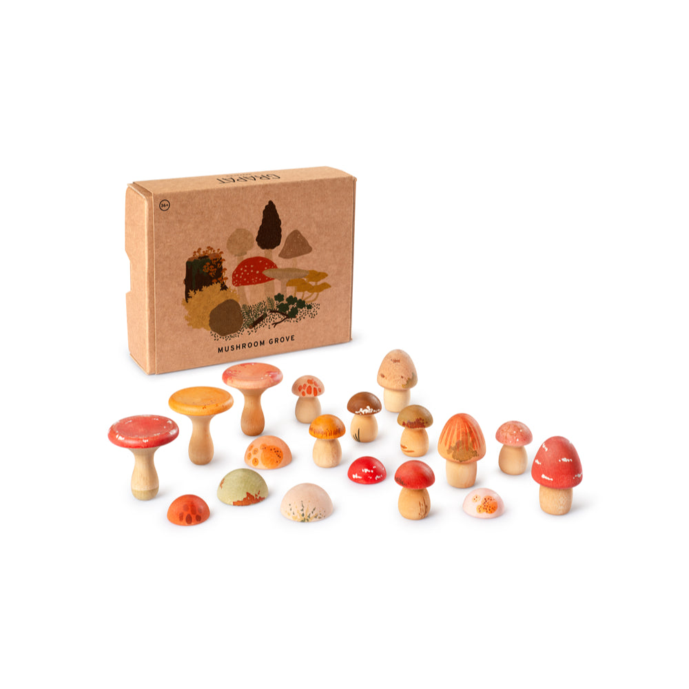 Houten Loose Parts - Paddestoelen
