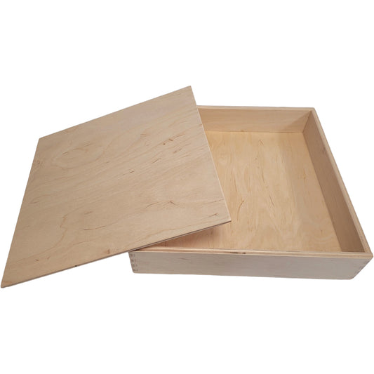 Houten Speelbak - met deksel 25x25cm