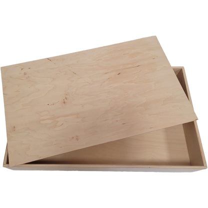 Houten Speelbak - met deksel 50x30cm