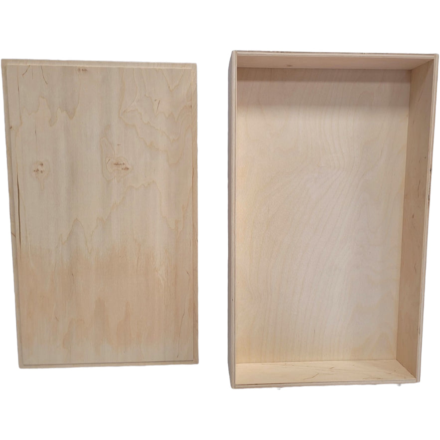 Houten Speelbak - met deksel 50x30cm