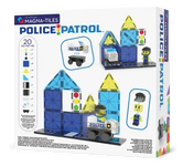 Magnetische tegels - Politie patrouille - 20 stuks