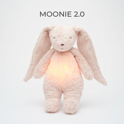 Moonie hartslagknuffel konijn - Roze
