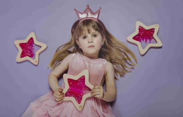 Sensorische ster roze