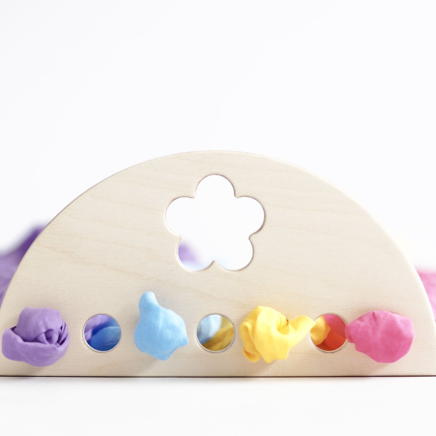 Houten display klein - bloem