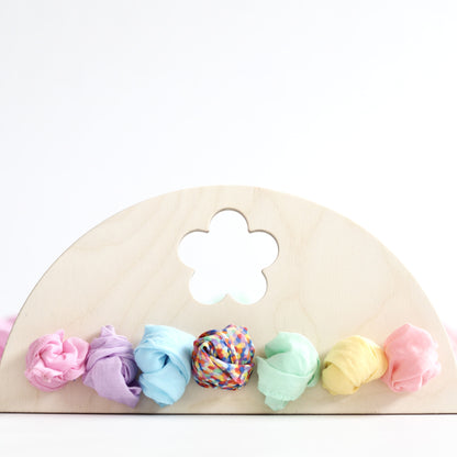 Houten display klein - bloem