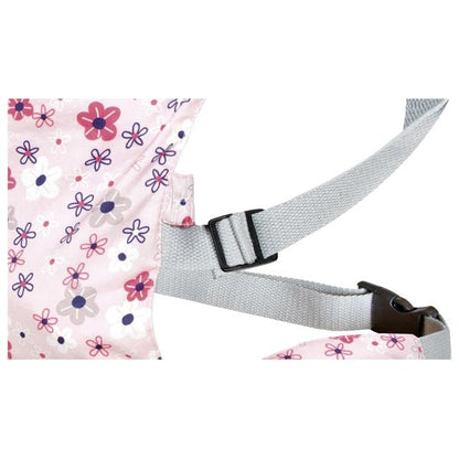 Poppendraagzak roze bloemen