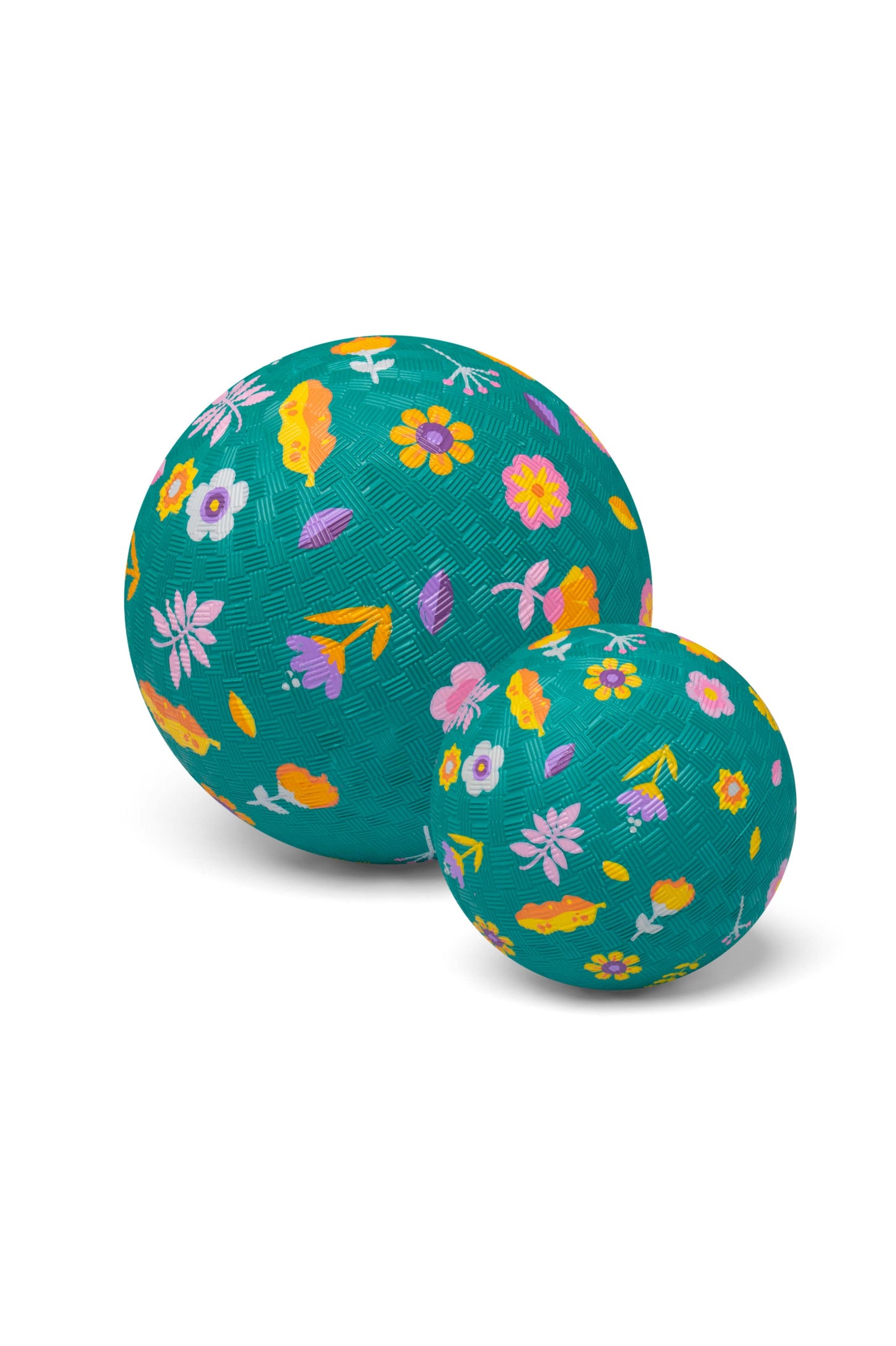 Bal van rubber - bloemen 18cm