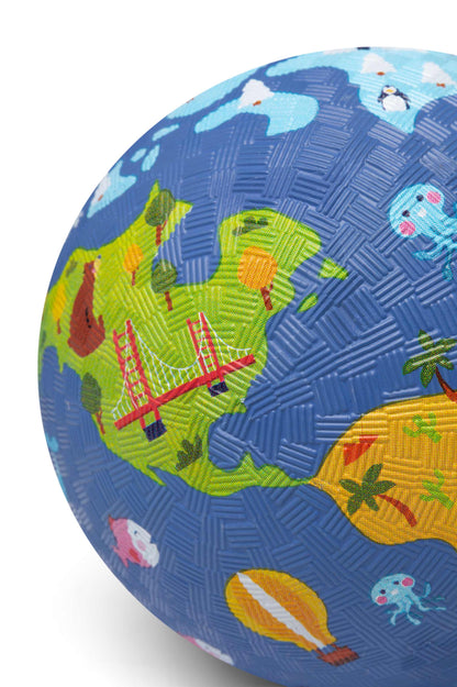 Bal van rubber - wereld 13cm